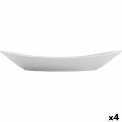 Serving Platter Quid Gastro Ceramic White (39,5 x 19 x 8 cm) (4 Units)