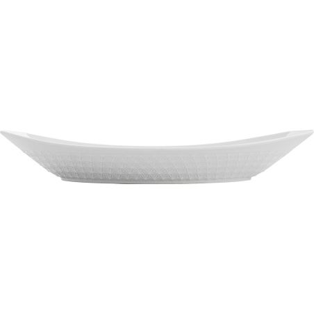 Teglia da Cucina Quid Gastro Ceramica Bianco (39,5 x 19 x 8 cm) (4 Unità)