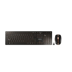 Keyboard and Mouse Cherry JD-9100ES-2 Black Spanish Qwerty