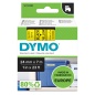 Laminated Tape for Labelling Machines Dymo D1 53718 24 mm LabelManager™ Black Yellow (5 Units)