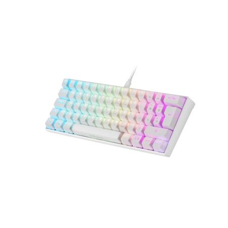 Keyboard Mars Gaming MKMINI Spanish Qwerty RGB White