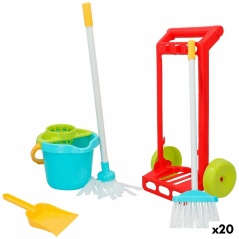 Cleaning Trolley with Accessories Colorbaby 5 Pieces Toy 24,5 x 43,5 x 15 cm (20 Units)