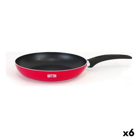 Non-stick frying pan Quttin Infinity Plus Red 30,3 x 49 cm (6 Units)