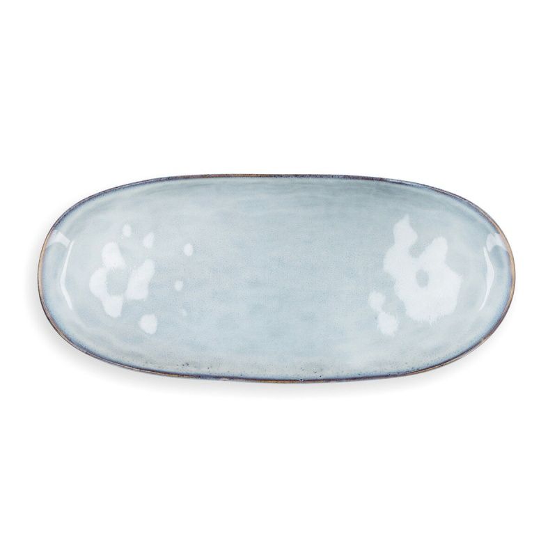 Teglia da Cucina Quid Boreal Azzurro Ceramica 36 x 16 cm (2 Unità) (Pack 2x)