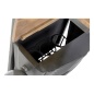 Portabottiglie DKD Home Decor Macchina Legno di acacia Ferro Grigio scuro (83 x 30 x 104 cm)
