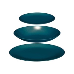 Tableware Secret de Gourmet Ceramic Blue 18 Pieces