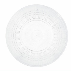 Flat plate Quid Viba Transparent Plastic 26 cm Ø 26 cm (12 Units) (Pack 12x)