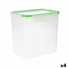Porta pranzo Ermetico Quid Greenery Trasparente Plastica 4,7 L (4 Unità) (Pack 4x)