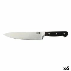 Coltello da chef Quid Professional Inox Chef Black Nero Metallo 20 cm (Pack 6x)