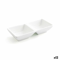 Vassoio per aperitivi Quid Select Bianco Ceramica 15 x 7 cm (12 Unità) (Pack 12x)