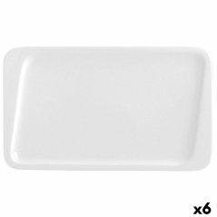 Piatto da pranzo Quid Chef Bianco Ceramica 30 x 18 cm (6 Unità) (Pack 6x)