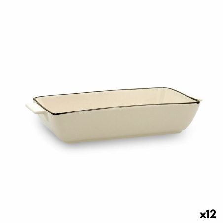 Pentola Quid Cocco Ceramica Bianco (23 x 11 x 4,5 cm) (Pack 12x)
