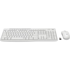 Tastiera e Mouse Wireless Logitech 920-009819 Qwertz Tedesco Bianco Tedesco QWERTZ