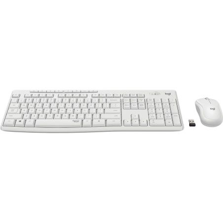 Keyboard and Wireless Mouse Logitech 920-009819 Qwertz German White German QWERTZ