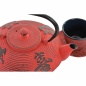 Tea Set DKD Home Decor Red Black (800 ml)