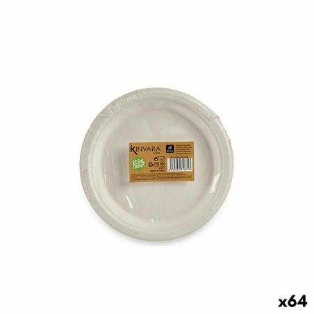Set di piatti Compostabile Bianco 64 Unità