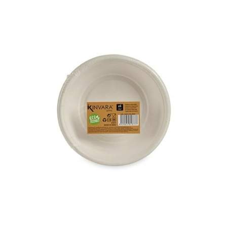 Set di piatti Compostabile Bianco 64 Unità