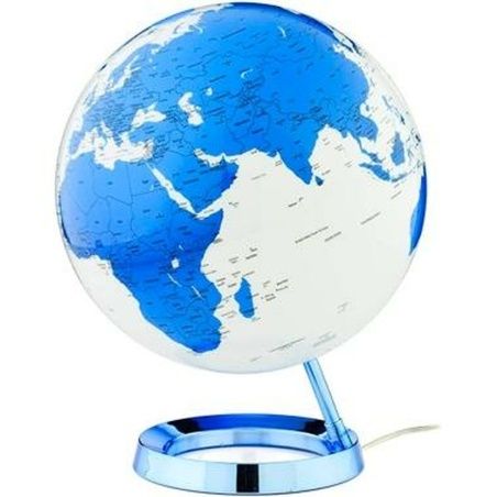 Globe with Light Atmosphere Ø 30 cm Blue Plastic