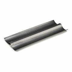Tray Bread Metal Dark grey Carbon steel (16 x 2,5 x 38 cm) (12 Units)