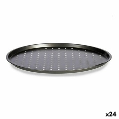 Vassoio da Forno Pizza Grigio Acciaio al carbonio 33 x 1 x 33 cm (24 Unità)