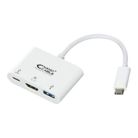 USB C to HDMI Adapter NANOCABLE 10.16.4302 Full HD (15 cm) White