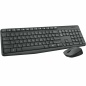 Tastiera e Mouse Wireless Logitech MK235 Nero portoghese