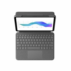 Case for Tablet and Keyboard Logitech Folio Touch Grey Spanish Qwerty