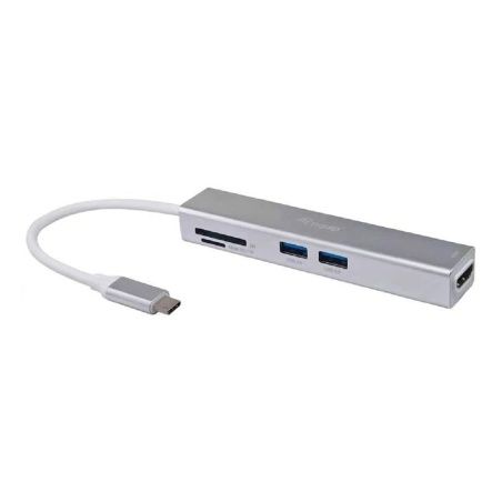 USB Hub Equip 133480 Grey