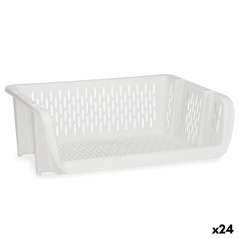 Vegetable basket White polypropylene (30 x 13,5 x 38,7 cm) (24 Units)