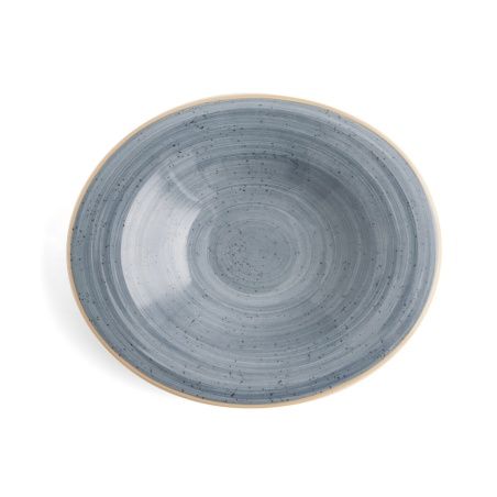 Piatto Fondo Ariane Terra Ceramica Azzurro (Ø 29 cm) (6 Unità)