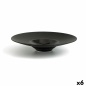 Deep Plate Ariane Gourmet Ceramic Black (Ø 28 cm) (6 Units)