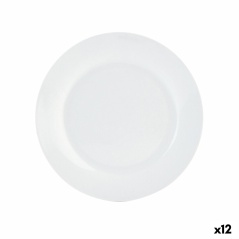 Piatto da pranzo Quid Basic Bianco Ceramica Ø 27 cm (12 Unità)