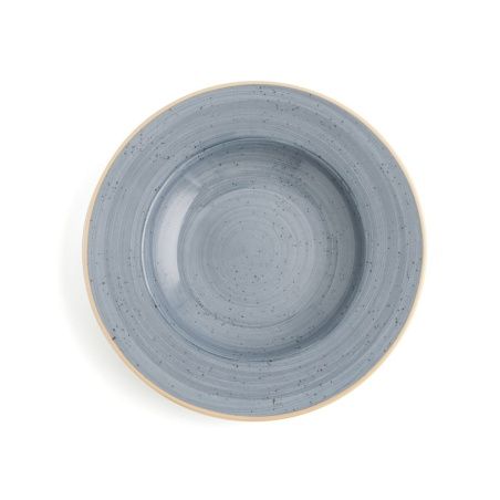Deep Plate Ariane Terra Ceramic Blue (Ø 26 cm) (6 Units)