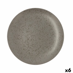 Piatto da pranzo Ariane Oxide Grigio Ceramica Ø 31 cm (6 Unità)