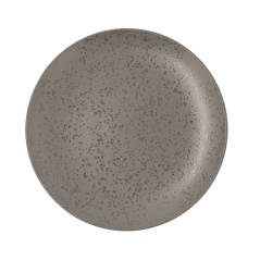 Flat plate Ariane Oxide Ceramic Grey (Ø 31 cm) (6 Units)