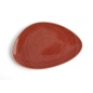 Piatto da pranzo Ariane Terra Triangolare Rosso Ceramica Ø 21 cm (12 Unità)