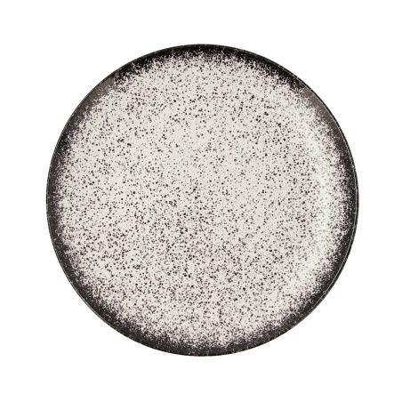 Flat plate Ariane Rock Ceramic Black (Ø 31 cm) (6 Units)