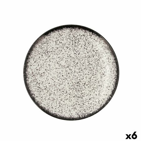 Flat plate Ariane Rock Ceramic Black (Ø 27 cm) (6 Units)