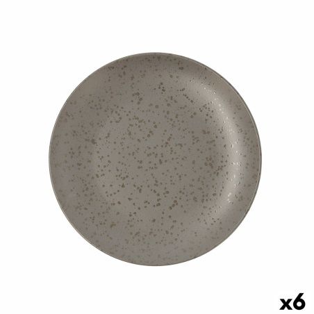 Piatto da pranzo Ariane Oxide Grigio Ceramica Ø 27 cm (6 Unità)