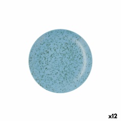 Piatto da pranzo Ariane Oxide Azzurro Ceramica Ø 21 cm (12 Unità)