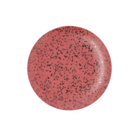 Piatto da pranzo Ariane Oxide Rosso Ceramica Ø 24 cm (6 Unità)