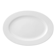 Piatto da pranzo Ariane Prime Ovale Bianco Ceramica 32 x 25 cm (6 Unità)