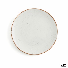Piatto da pranzo Ariane Terra Beige Ceramica Ø 21 cm (12 Unità)