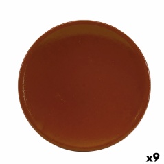 Vassoio Raimundo Barro Profesional Marrone Ceramica Argilla cotta Ø 28 cm Rifrattore (9 Unità)