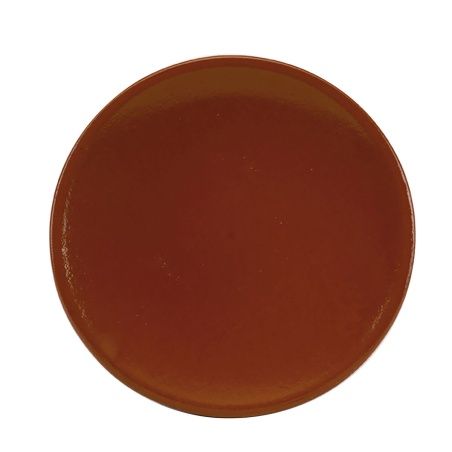Plate Raimundo Barro Profesional Refractor Baked clay Ceramic Brown Ø 28 cm (9Units)