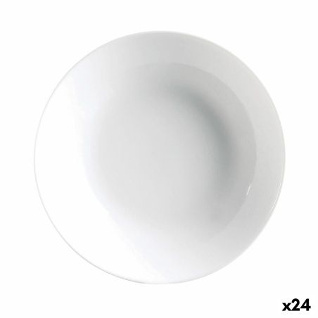 Deep Plate Luminarc Diwali 20 cm White Glass (24 Units)