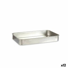 Roasting Tin 32 x 7 x 51,5 cm Silver Aluminium 12 Units
