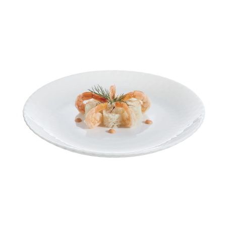 Dessert dish Luminarc Pampille White Glass (19 cm) (24 Units)