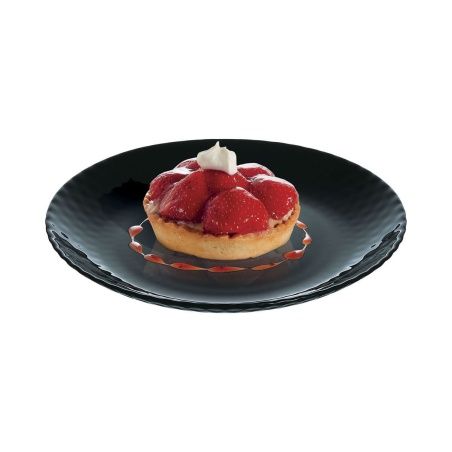 Dessert dish Luminarc Pampille Black Glass (19 cm) (24 Units)