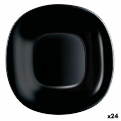 Dessert dish Luminarc Carine Black Glass (19 cm) (24 Units)